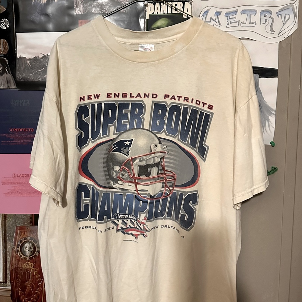 2002 patriots Super Bowl tee